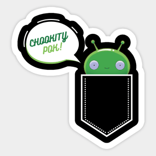 Chookity-pok pocket mooncake final space Sticker